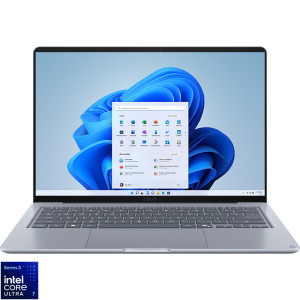 ASUS 14'' Zenbook 14 UX3480AA, WUXGA OLED Touch, Procesor Intel® Core™ Ultra 7 355 (12M Cache, up to 4.70 GHz), 16GB LPDDR5X, 512GB SSD, Intel Graphics, Win 11 Home, Arctic Blue