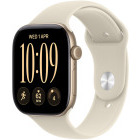 SmartWatch Apple Watch Series 12, GPS, 42mm Carcasa Aluminium Light Gold, Sand Sport Band - M/L