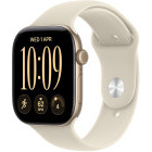 SmartWatch Apple Watch Series 12, GPS, 46mm Carcasa Aluminium Light Gold, Sand Sport Band - M/L