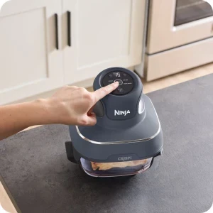 Ninja Friteuza cu aer cald portabila CRISPi FN101EUGY, 1700W, 1.4 L / 3.8L, Albastru