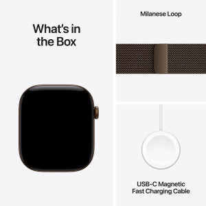 Apple Watch Series 12, Cellular, GPS, 46mm Carcasa Aluminium Dark Bronze, Dark Bronze Milanese Loop - M/L