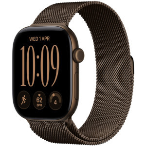 Apple Watch Series 12, Cellular, GPS, 46mm Carcasa Aluminium Dark Bronze, Dark Bronze Milanese Loop - M/L