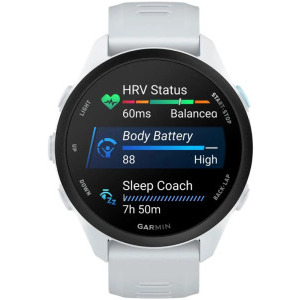 Garmin Forerunner 70, 43 mm AMOLED, curea silicon Whitestone
