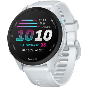 Garmin Forerunner 70, 43 mm AMOLED, curea silicon Whitestone