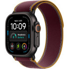 SmartWatch Apple Watch Ultra 4, Cellular, 49mm Carcasa Titanium Black, Burgundy Trail Loop - M/L