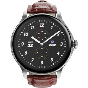 HMD Watch X1, AMOLED 1.43 inch, Silver Leather