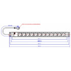 Priza/prelungitor Bachmann BM-333.010, 12x Schuko, 2m