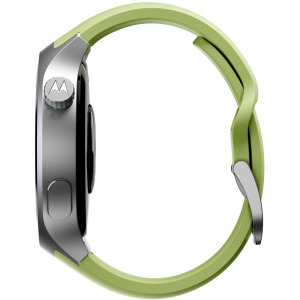 Motorola Moto Watch, Special Edition, Silver - Herbal Garden Silicone Band