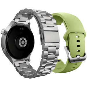Motorola Moto Watch, Special Edition, Silver - Herbal Garden Silicone Band