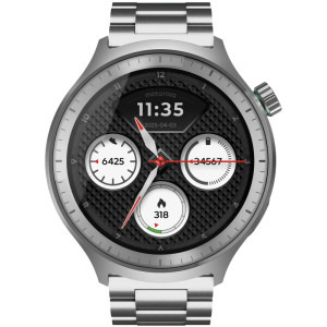 Motorola Moto Watch, Special Edition, Silver - Herbal Garden Silicone Band