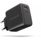 Incarcator retea AXAGON ACU-PQ45, 1x USB, 1x USB-C, PD3.0, QC4, 45W, Negru