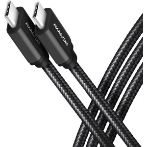 AXAGON BUCM-CM10AB, USB-C Male la USB-C Male 2.0, 1m, PD 60W, Negru