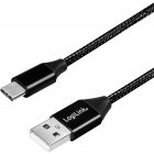Cablu de date / adaptor Logilink USB Male la USB-C Male, 1 m, Black, amperaj maxim suportat 3A