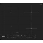 Plita incorporabila Whirlpool WLB8160NE, Inductie, 4 zone de gatit, 6th Sense, Timer, Flexible Zone, 60 cm, Sticla neagra