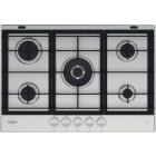 Plita incorporabila Whirlpool GMWL728IXL, Gaz, 5 zone gatit, Gratar fonta, 75 cm, Inox