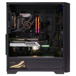 Gaming Black Hydra, AMD Ryzen 5 3600 3.6GHz, 16GB DDR4, 1TB SSD, RTX 2070 SUPER 8GB GDDR6, Iluminare RGB