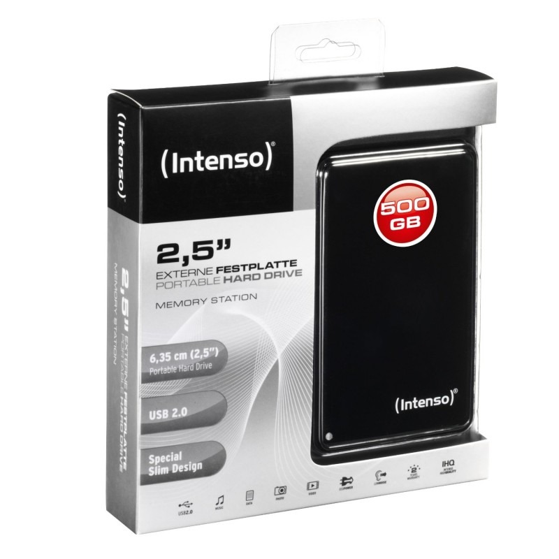 Hard disk extern Intenso Memory Station 500GB USB 2.0 black - PC Garage
