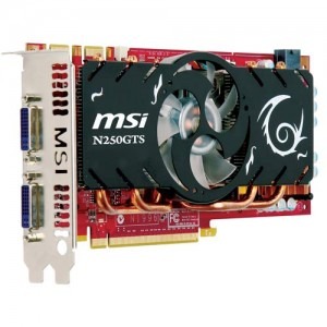 MSI GeForce GTS 250 1GB DDR3 256-bit