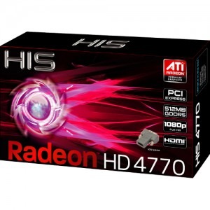 HIS Radeon HD4770 512MB GDDR5 128-bit