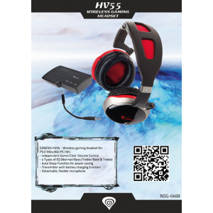 Genesis HV55 Wireless pentru PC, Xbox 360 si PlayStation 3