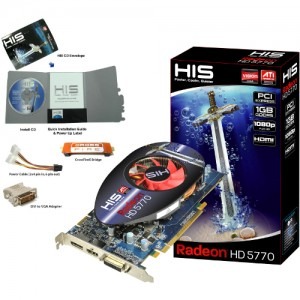 HIS Radeon HD5770 Fan 1GB GDDR5 128-bit HDMI