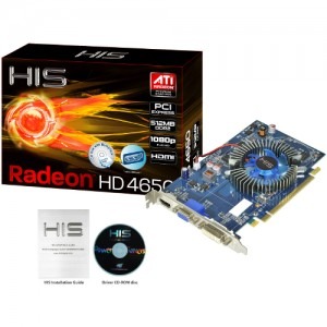 HIS Radeon HD4650 Fan 512MB DDR2 128-bit HDMI