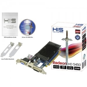 HIS Radeon HD5450 Silence 1GB DDR3 64-bit