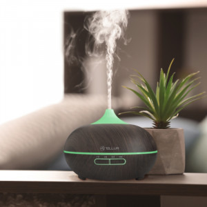 Tellur Difuzor Aromaterapie WiFi, 300ml, LED, Maro inchis