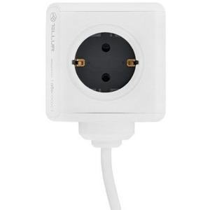 Tellur PowerCube, 2x USB, 4x Schuko, 1.5 m, White