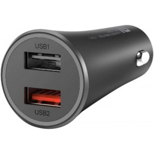 Incarcator auto Xiaomi Mi 37W, 2x USB, 3A, Black