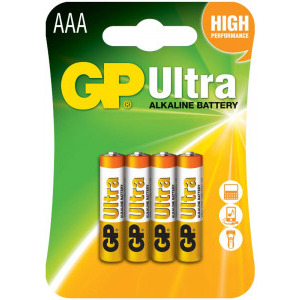 GP Batteries Ultra Alkaline AAA (LR03) 4buc