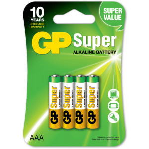 GP Batteries Super Alkaline AAA (LR03) 4buc