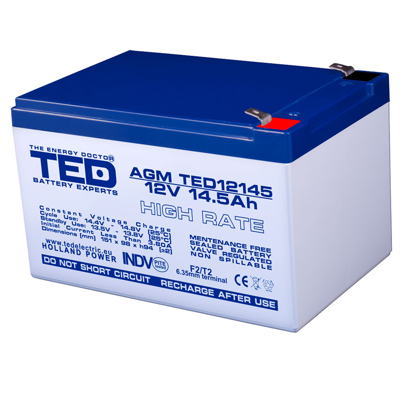 Accesoriu UPS TED AC.TD.12V.BK1.1.,2.0001