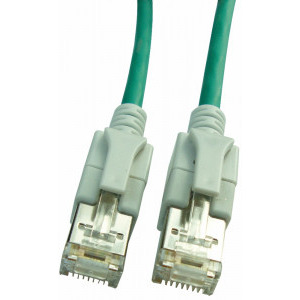 Schrack CAT6a Patch Cable S/FTP cu LED 10m verde