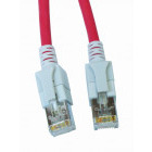 Cablu retea Schrack CAT6a Patch Cable S/FTP cu LED 3m rosu