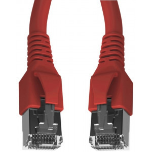 Schrack CAT6a Patch Cable S/FTP 0.5m rosu