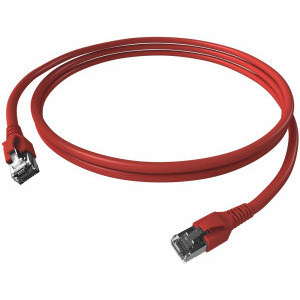 Schrack CAT6a Patch Cable S/FTP 5m rosu