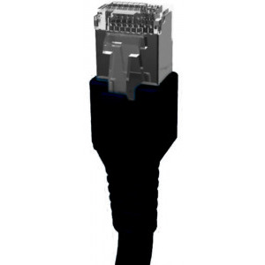 Schrack CAT6a Patch Cable S/FTP 10m negru