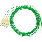 Cablu retea Schrack Pigtail SC, 50/125µm OM2, 2m, Easy Strip, verde, 4buc