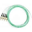 Cablu retea Schrack Pigtail FC, 50/125µm OM3, 2m, Easy Strip,Aqua,4buc