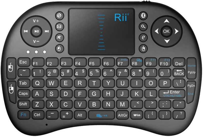 Tastatura SMART Rii tek i8, mini cu bluetooth, touchpad pentru Smart TV, PS3, PC, Android, Linux
