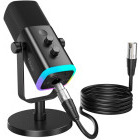 Microfon Fifine TAM8W RGB Black