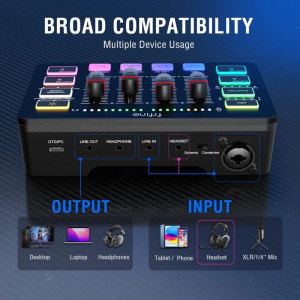 Fifine Mixer SC3W Alb