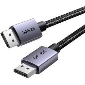 Cablu video Ugreen DP120 DisplayPort Male - DisplayPort Male, v1.4, 1 m, Negru