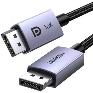 Cablu video Ugreen DP118 DisplayPort Male - DisplayPort Male, v2.1, 1 m, Negru