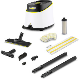 Aspirator Karcher SC 3 Deluxe, de curatat cu abur, 1900W, Alb/Negru