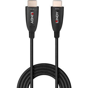 Cablu video LINDY Fibre Optic HDMI Male - HDMI Male, v2.1, 50 m, Negru
