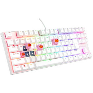 Genesis THOR 303 TKL RGB Outemu Peach Silent Switch Mecanica White