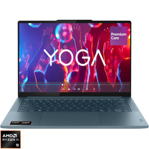 Laptop Lenovo 14.5 Yoga Pro 7 14ASP10, 3K OLED 90Hz, Procesor AMD Ryzen™ AI 9 365 (24M Cache, up to 5.0 GHz), 32GB LPDDR5X, 1TB SSD, AMD Radeon 880M, Win 11 Home, Tidal Teal, 3Yr Onsite Premium Care