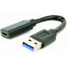 Adaptor Gembird A-USB3-AMCF-01 1x USB tip A Male - 1x USB-C Female, Negru